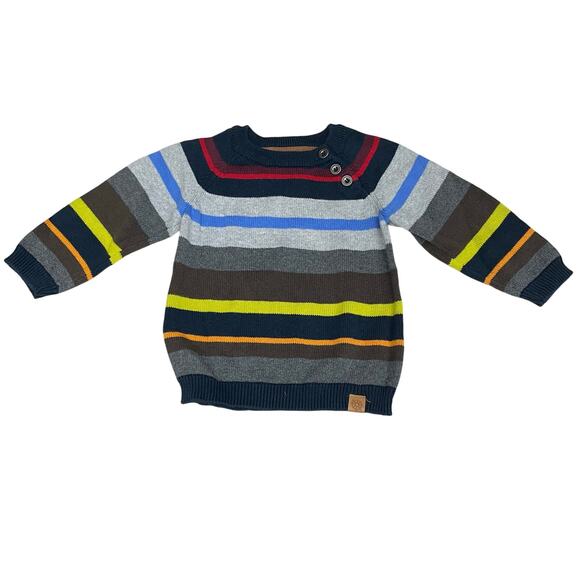 L.O.G.G. Label Of Graded Goods Stripe Sweater Boys 4-6 Months - Picture 1 of 9